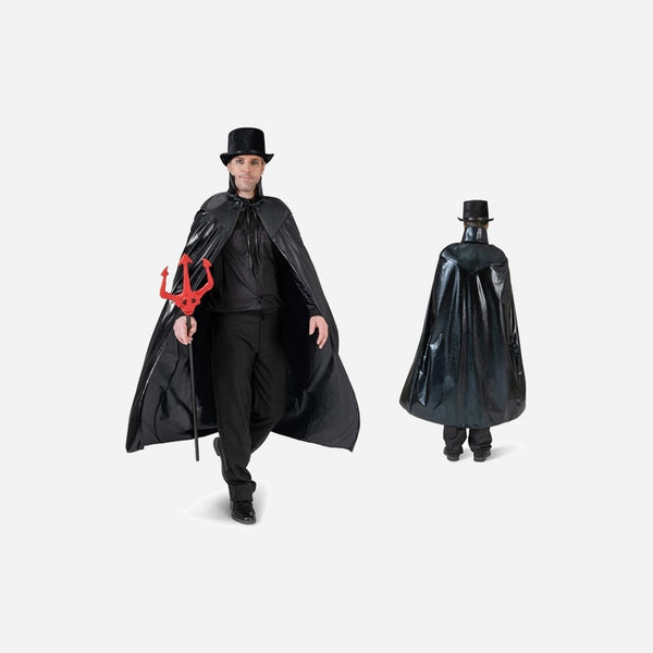 Cape de diable démon vampire avec col noire adulte