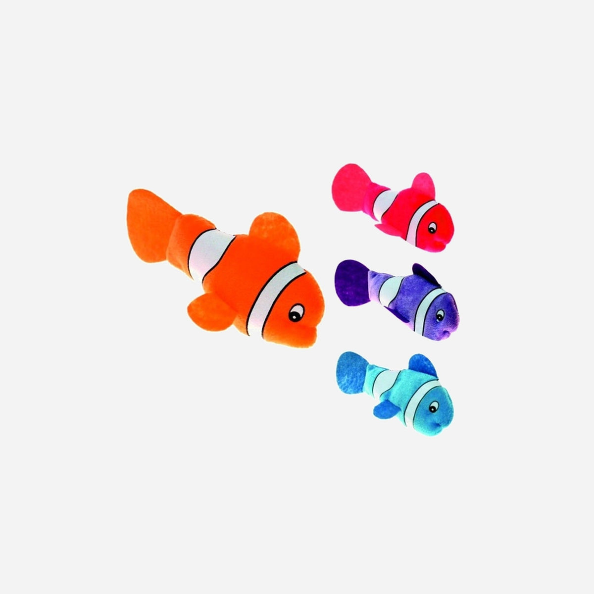 Peluche poisson clown "Carl" assorti 17 cm