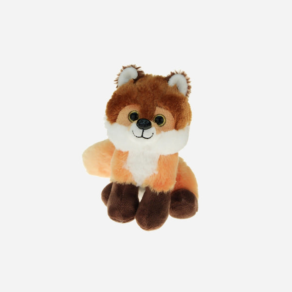 Peluche renard assis "Foxy" roux 20 cm