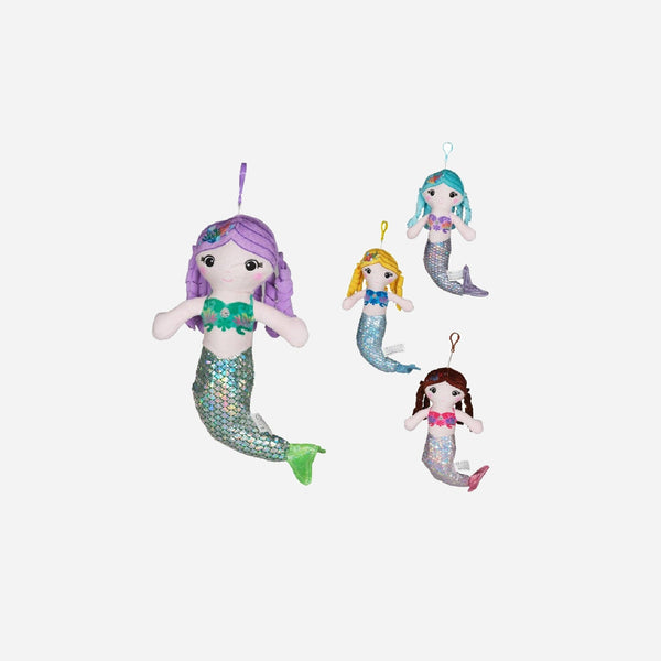 Peluche sirène "Sirena" ultra douce assorti 30 cm
