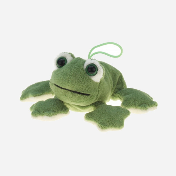 Peluche grenouille verte 13 cm