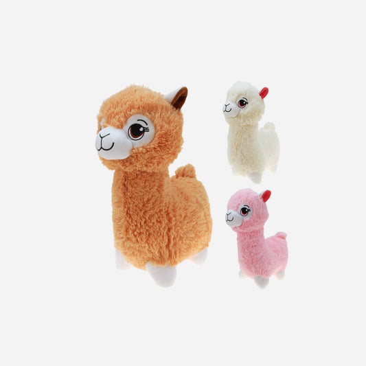 Peluche lama alpaga assorti 15 cm