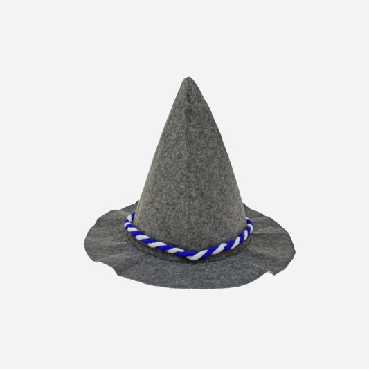 Chapeau fête de la bière conique gris