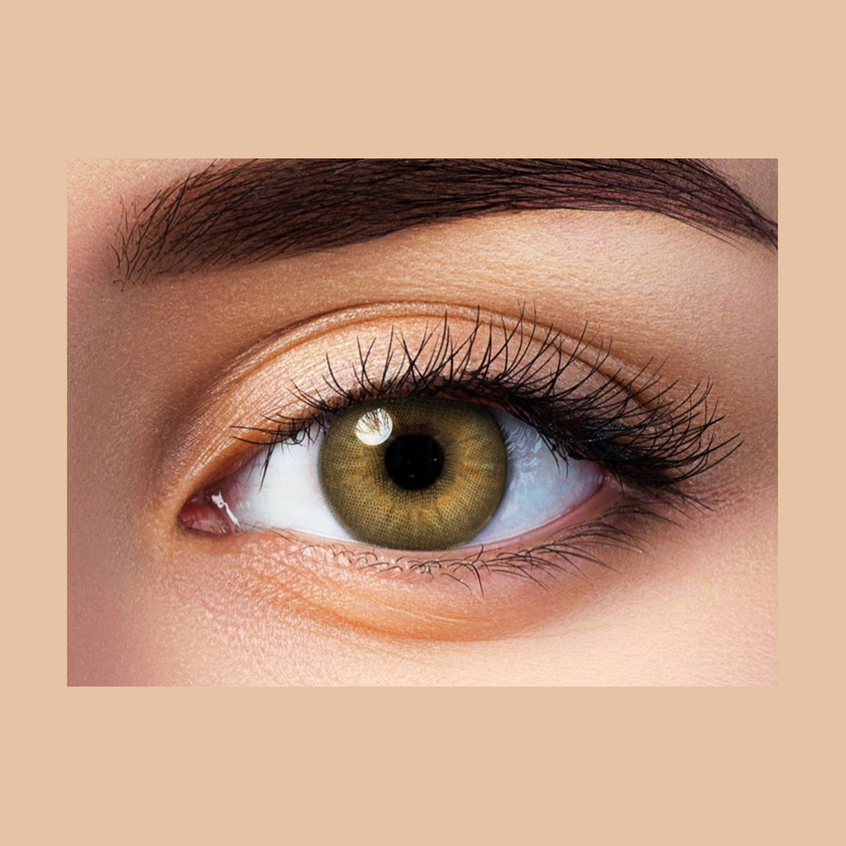 Lentilles de contact beauté naturel brun miel 1 mois