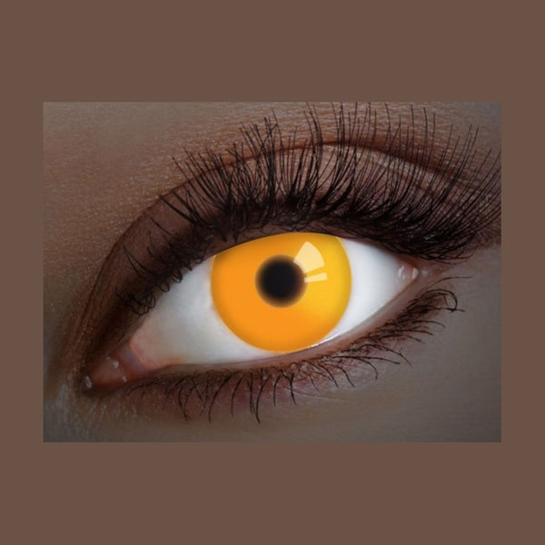 Lentilles de contact UV neon fluo orange 12 mois
