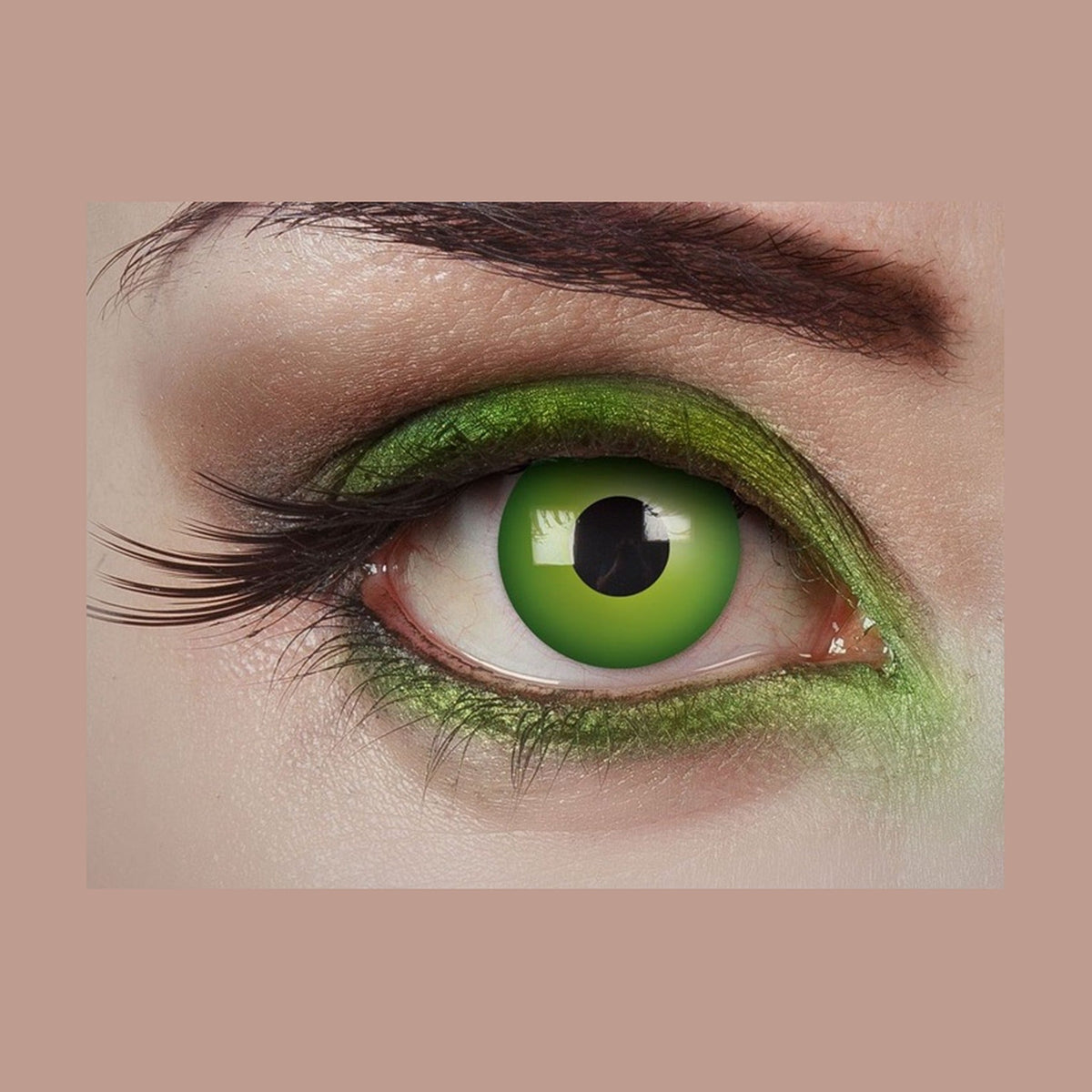 Lentilles de contact sorcière fée cosplay vert 1 jour