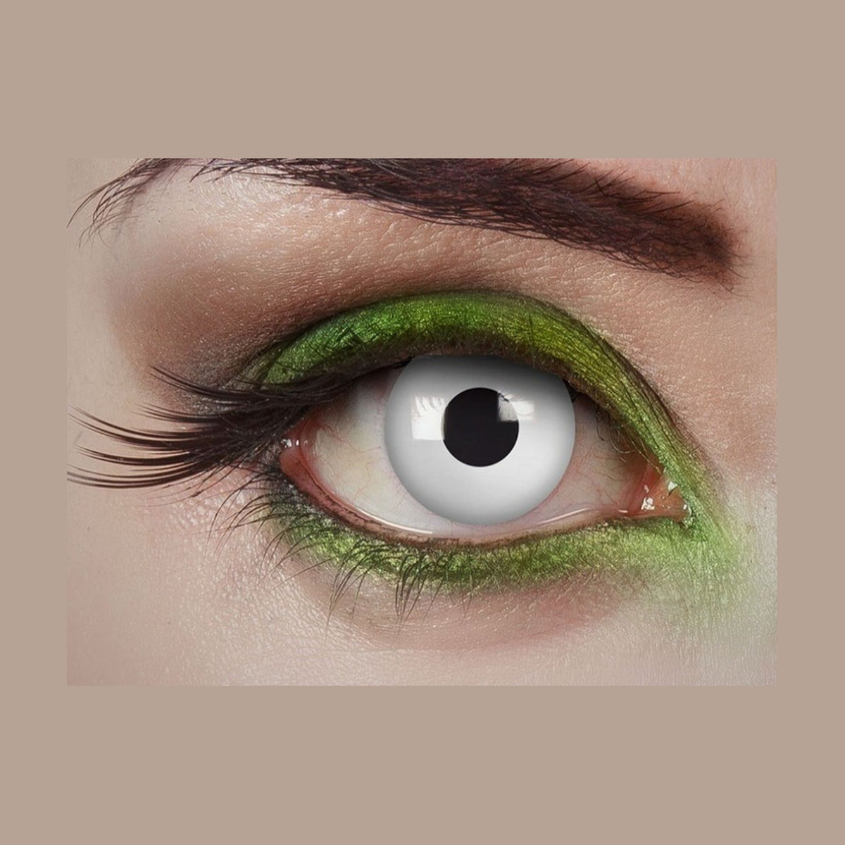 Lentilles de contact zombie sorcière event blanc 1 jour
