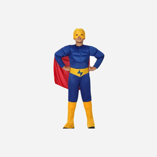 Déguisement enfant super héros bleu ans