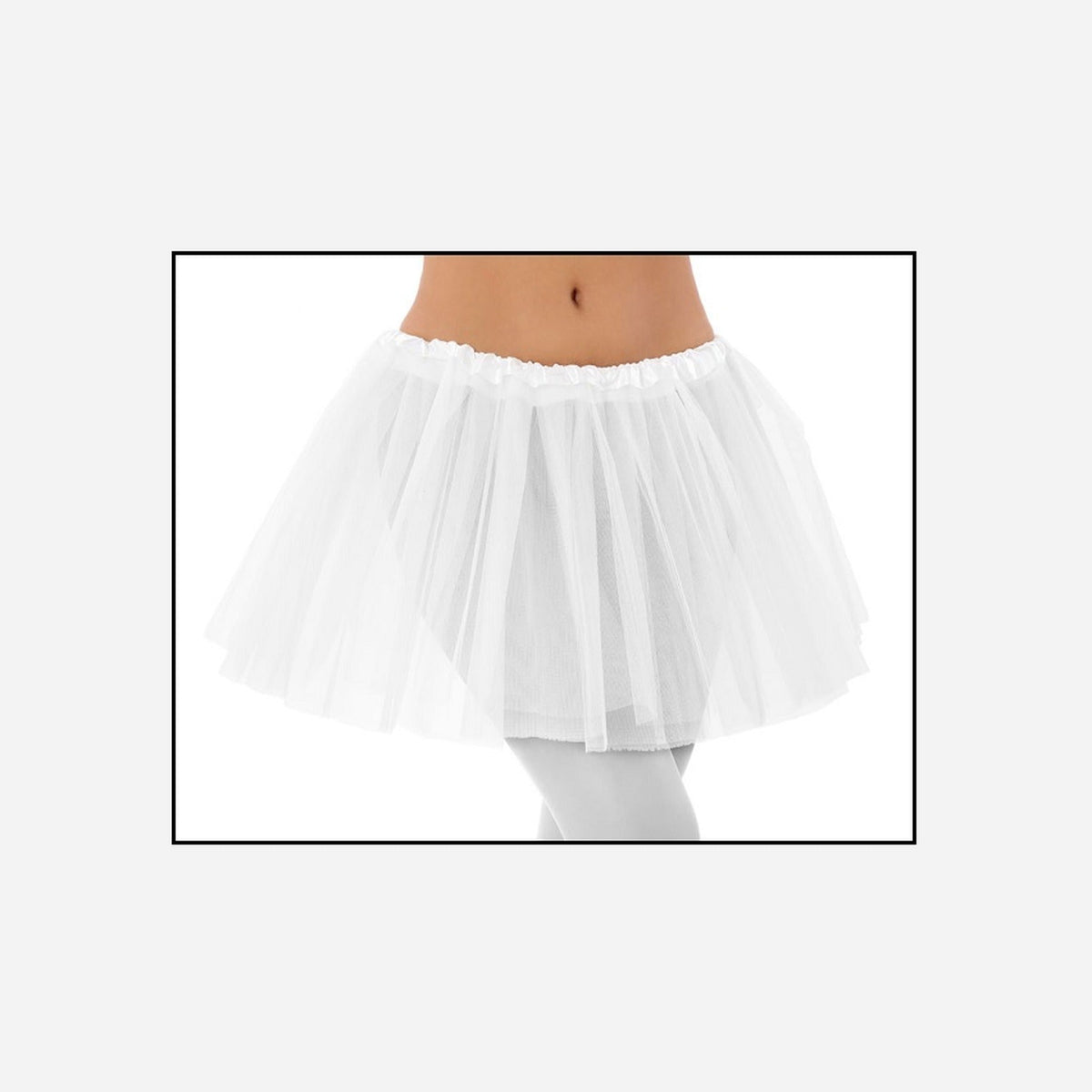 Jupe en tulle tutu pour adulte blanc 30 cm