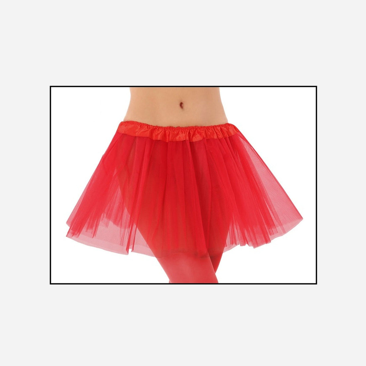 Jupe en tulle tutu pour adulte rouge 30 cm