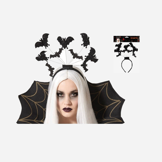 Serre-tête chauve souris noir 32.5 × 25 cm