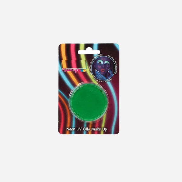 Pot galet de maquillage néon fluo vert de fête