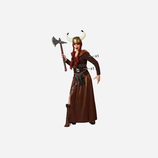 Déguisement de viking gauloise 2 pièces femme Taille M/L