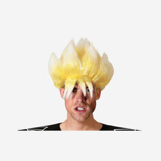 Perruque Manga Ninja blond adulte