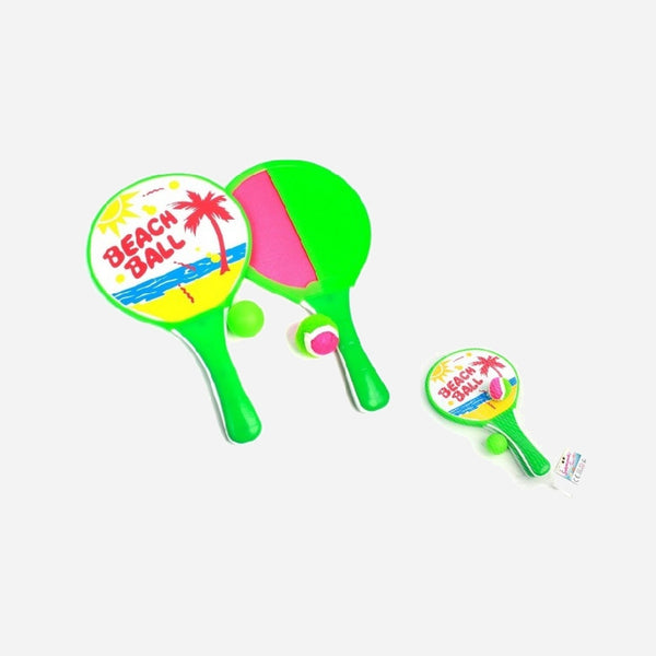 Lot de 2 raquettes de plage Beach Ball/Scratch 33 cm