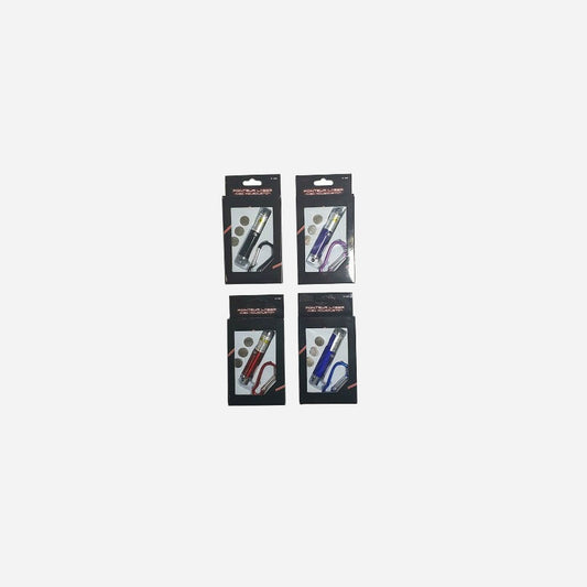 Porte-clefs pointeur laser assorti 8 cm