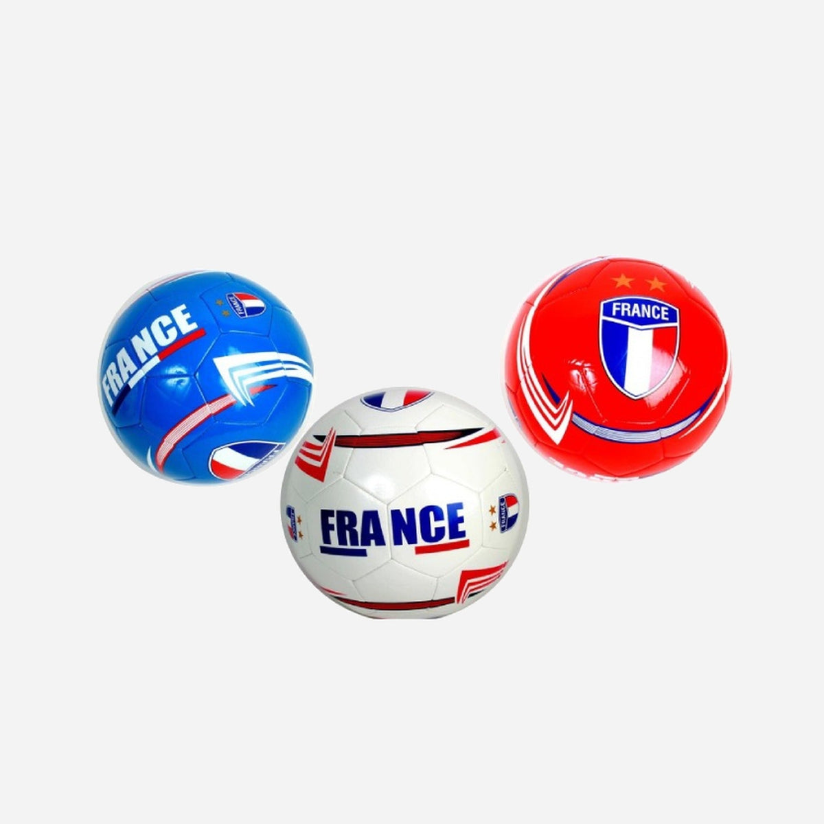 Ballon de foot taille 5 imitation cuir france assorti 22 cm