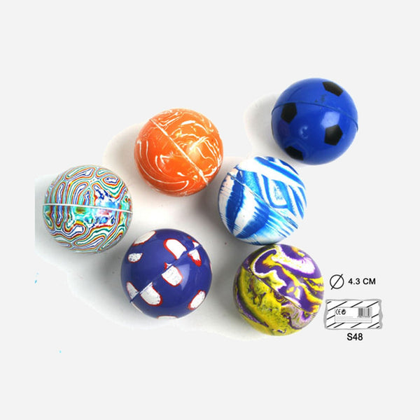 Balle rebondissante assorti 4.3 cm