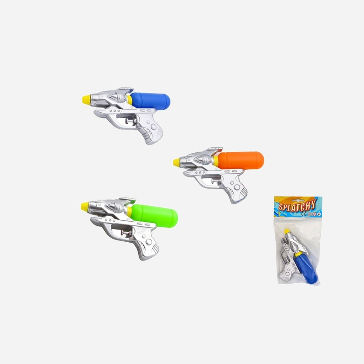 Pistolet à eau spatial assorti 17.5 cm