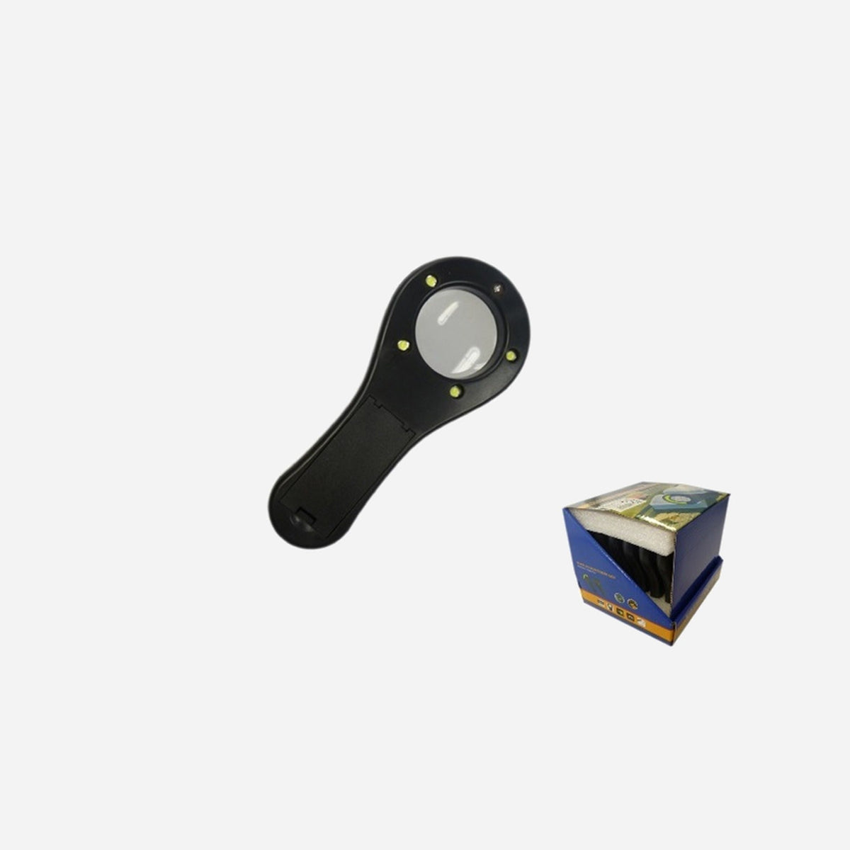 Loupe lumineuse Led's 12x5.5 cm + 2 piles cr2032