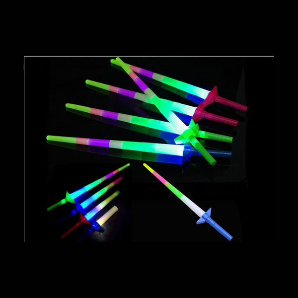 Épée lumineuse télescopique 68 cm assorti