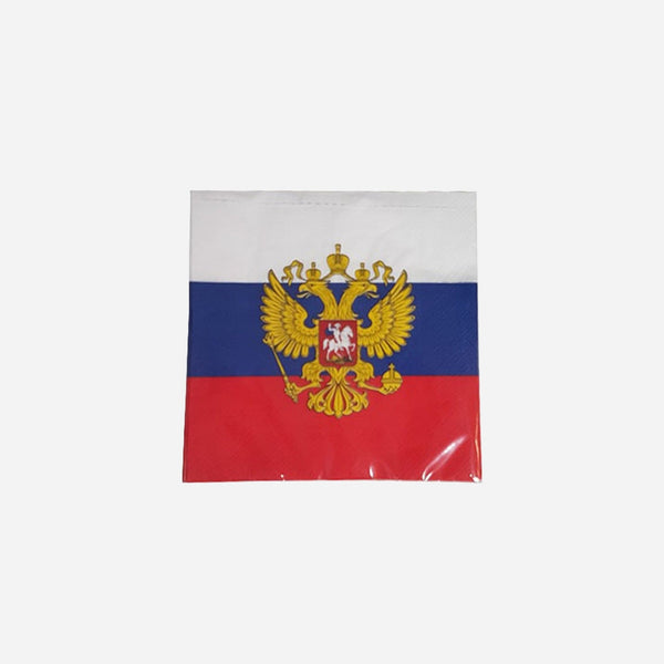 Lot de 20 serviettes en papier russie 33 × 33 cm