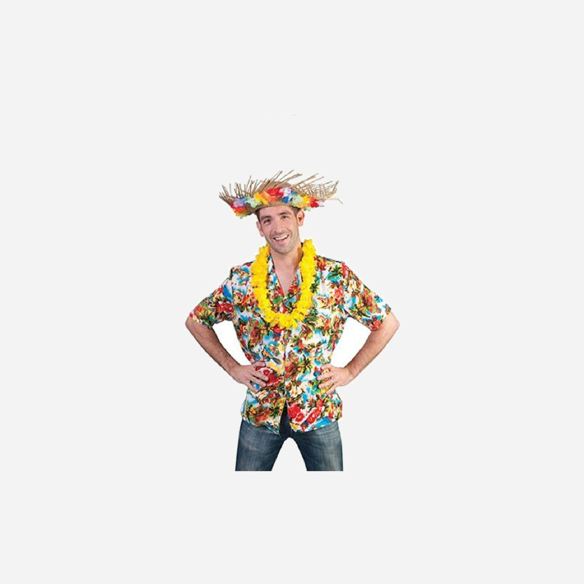 Chemise Tahiti Hawaï multicolore clair