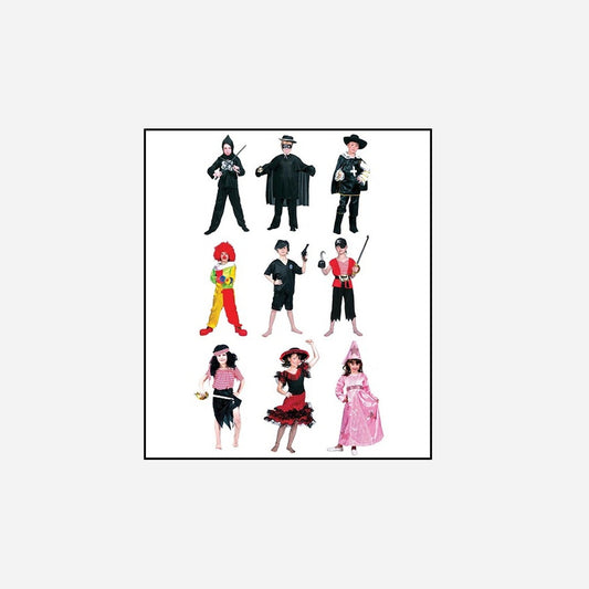 Lot de 36 déguisements carnaval pour enfants assorti