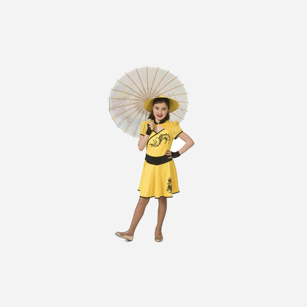 Déguisement de chinoise jaune enfant