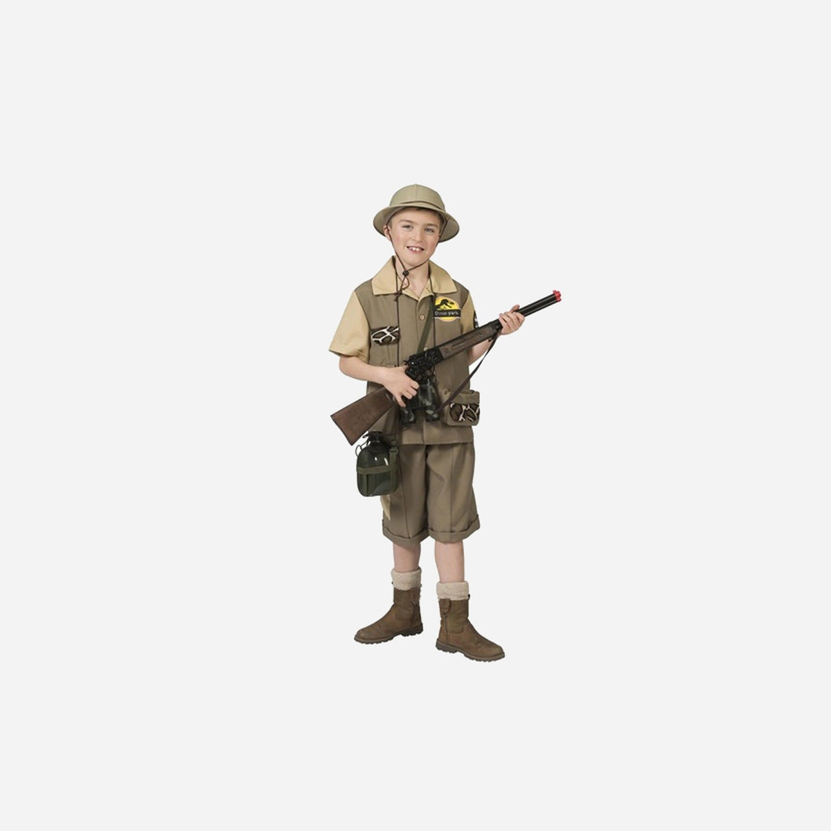 Déguisement de chasseur safari marron 2 pièces enfant