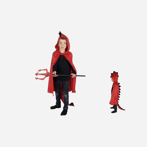 Cape peau de dragon rouge Taille unique enfant