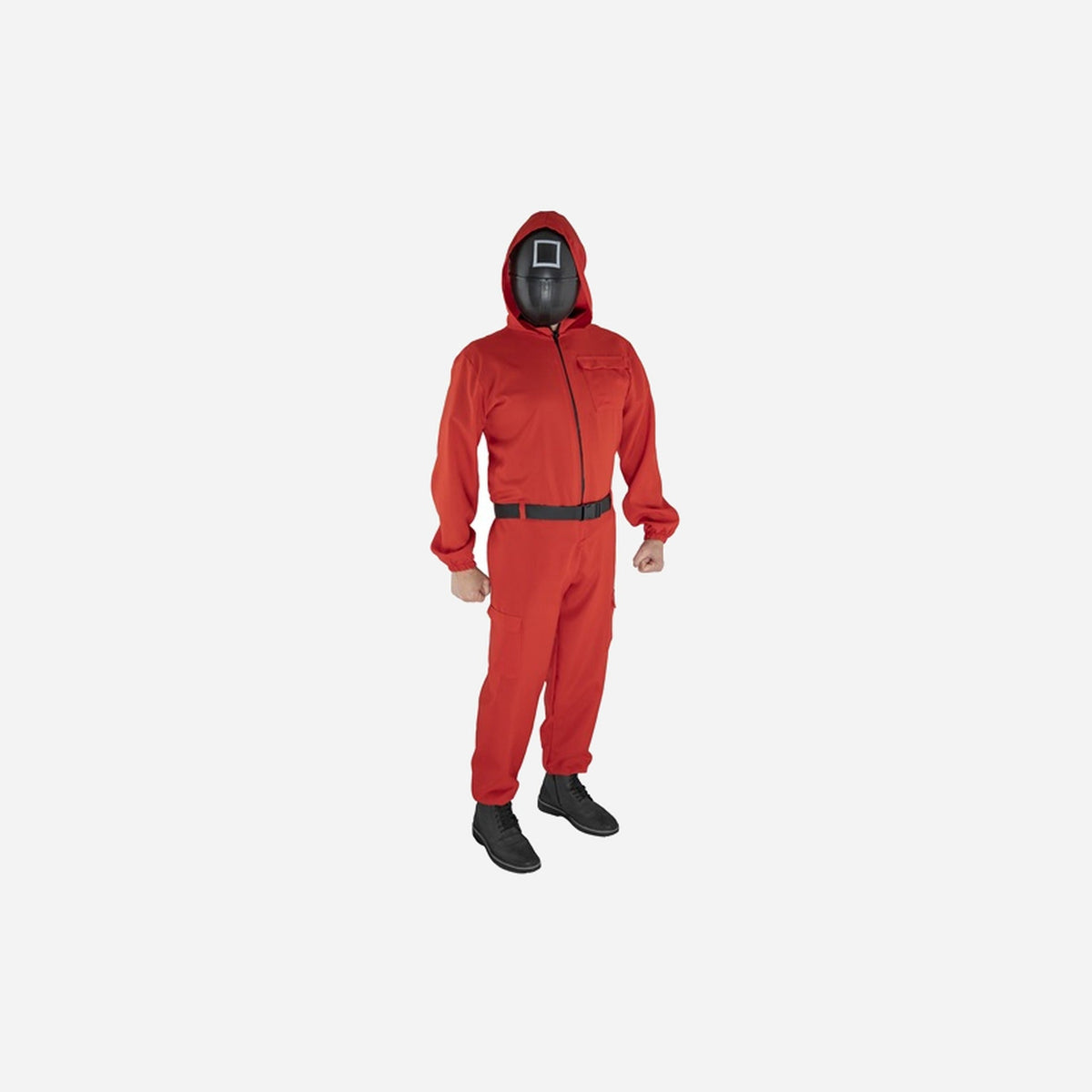 Combinaison rouge avec masque enfant
