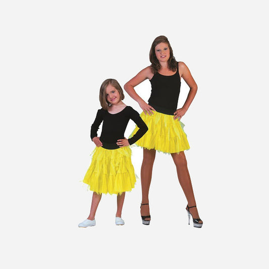 Jupe en tulle/tutu jaune fluo fille Taille unique