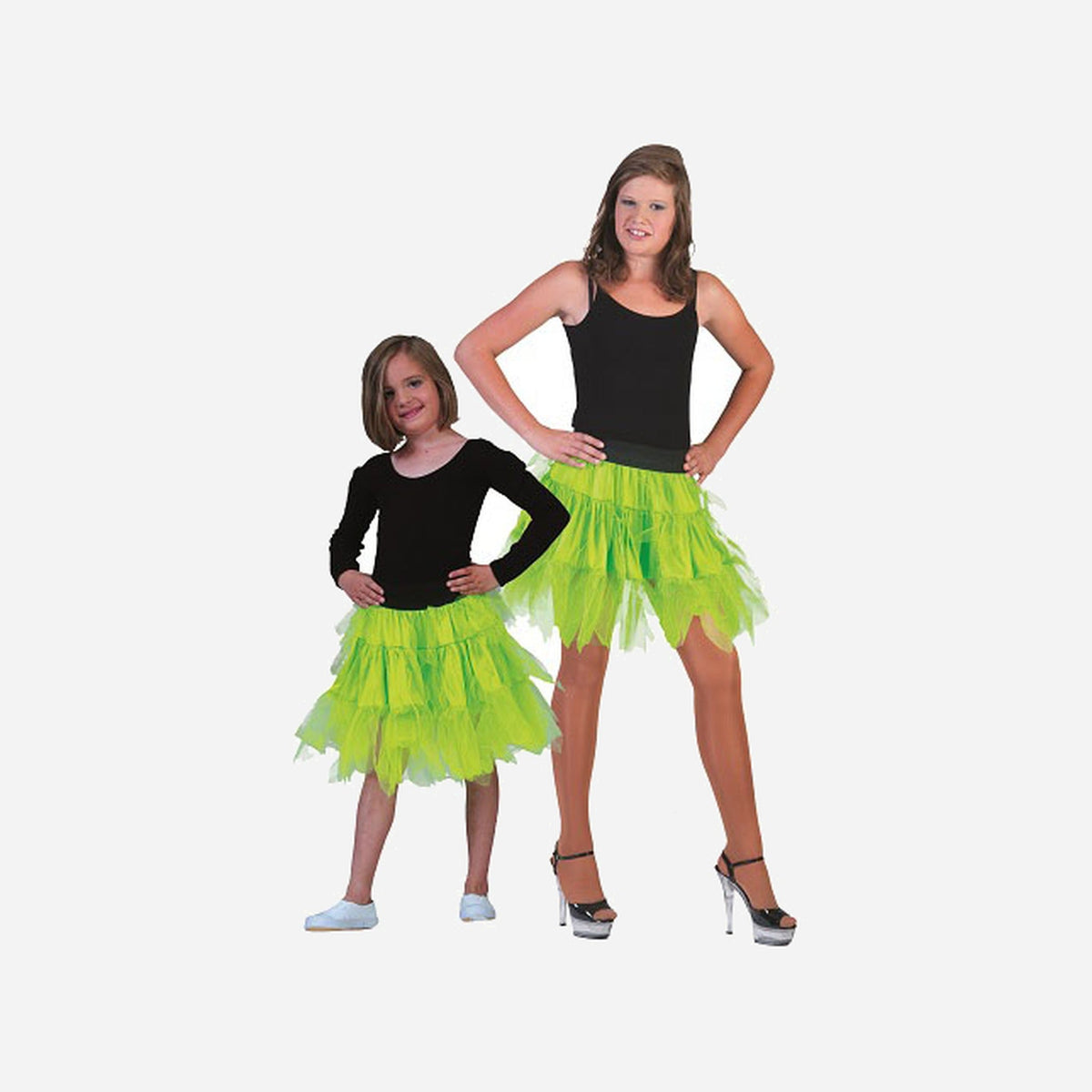 Jupe/tutu vert fluo fille Taille unique