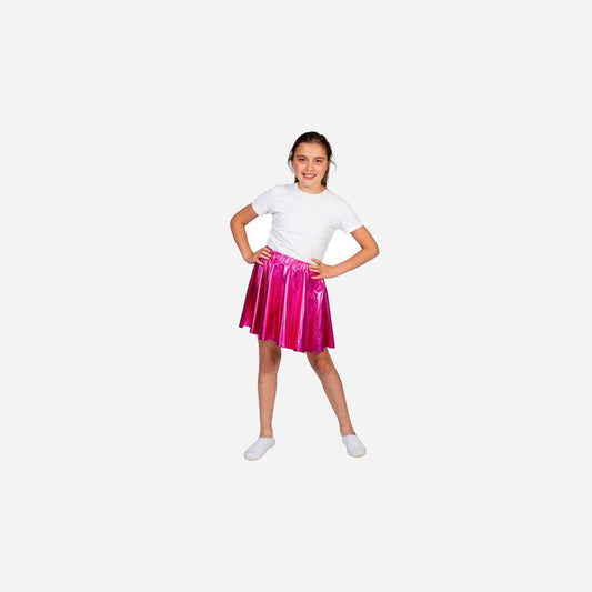 Jupe disco lamée pink fuchsia enfant Taille unique
