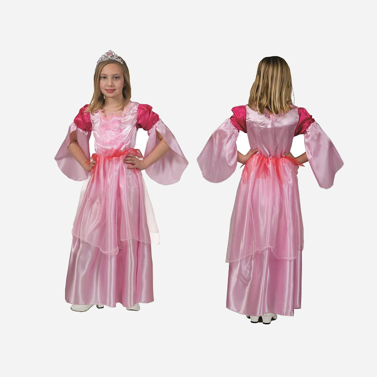 Déguisement de princesse rose Ella fille Taille 104 cm
