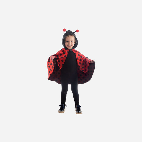 Cape coccinelle avec capuche pour enfant Taille unique