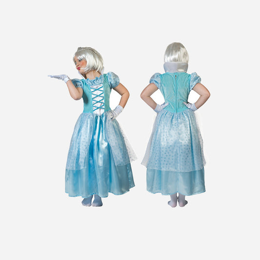 Déguisement de reine des glaces bleu Taille 152 cm