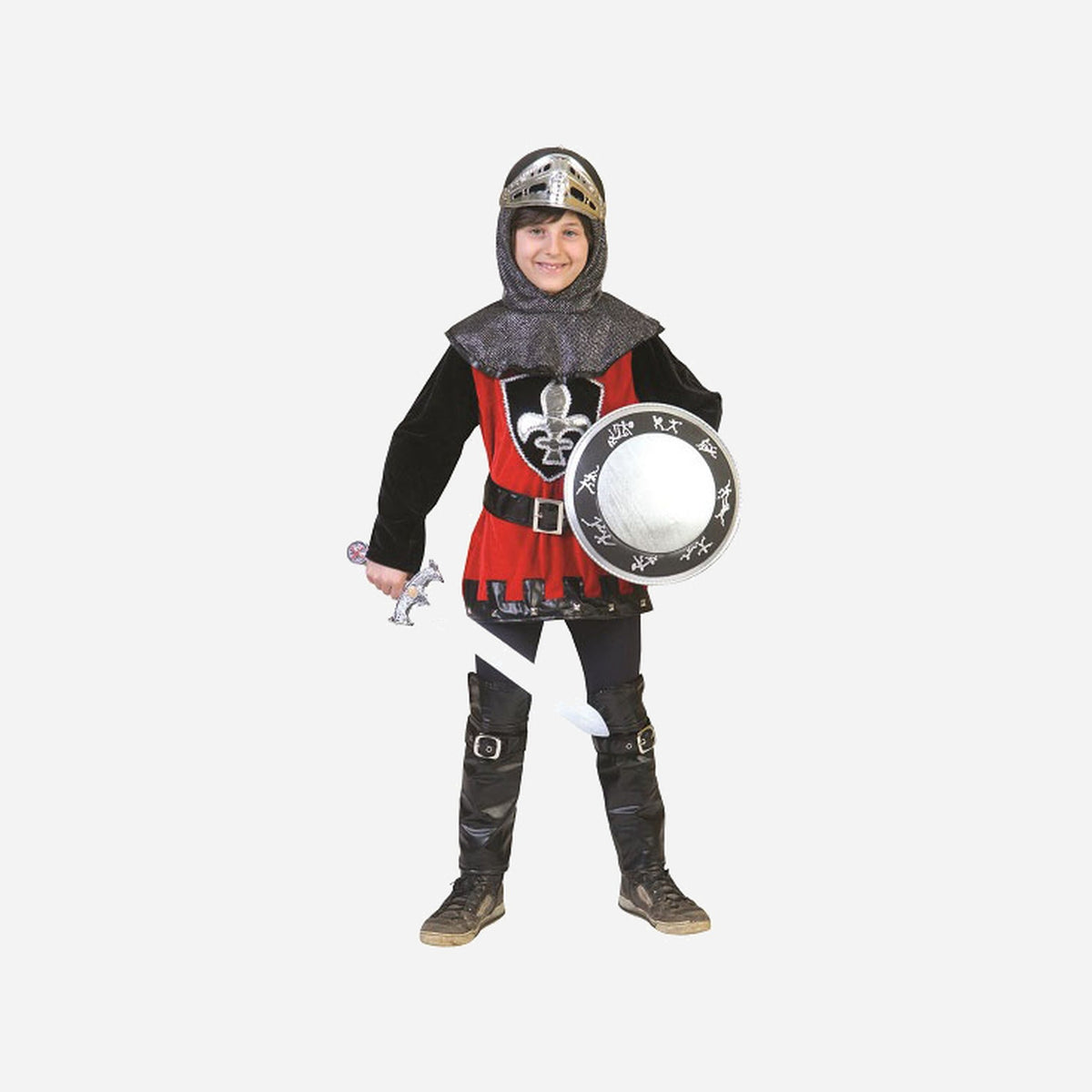 Déguisement de chevalier rouge garçon