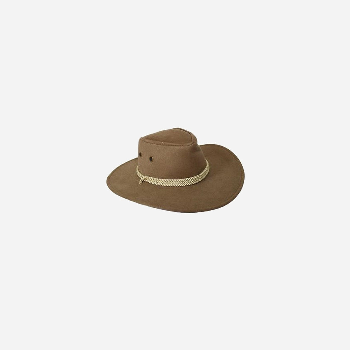 Chapeau cowboy feutrine imitation daim adulte