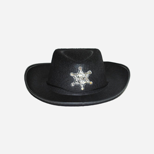 Chapeau cowboy feutrine avec étoile pour enfant