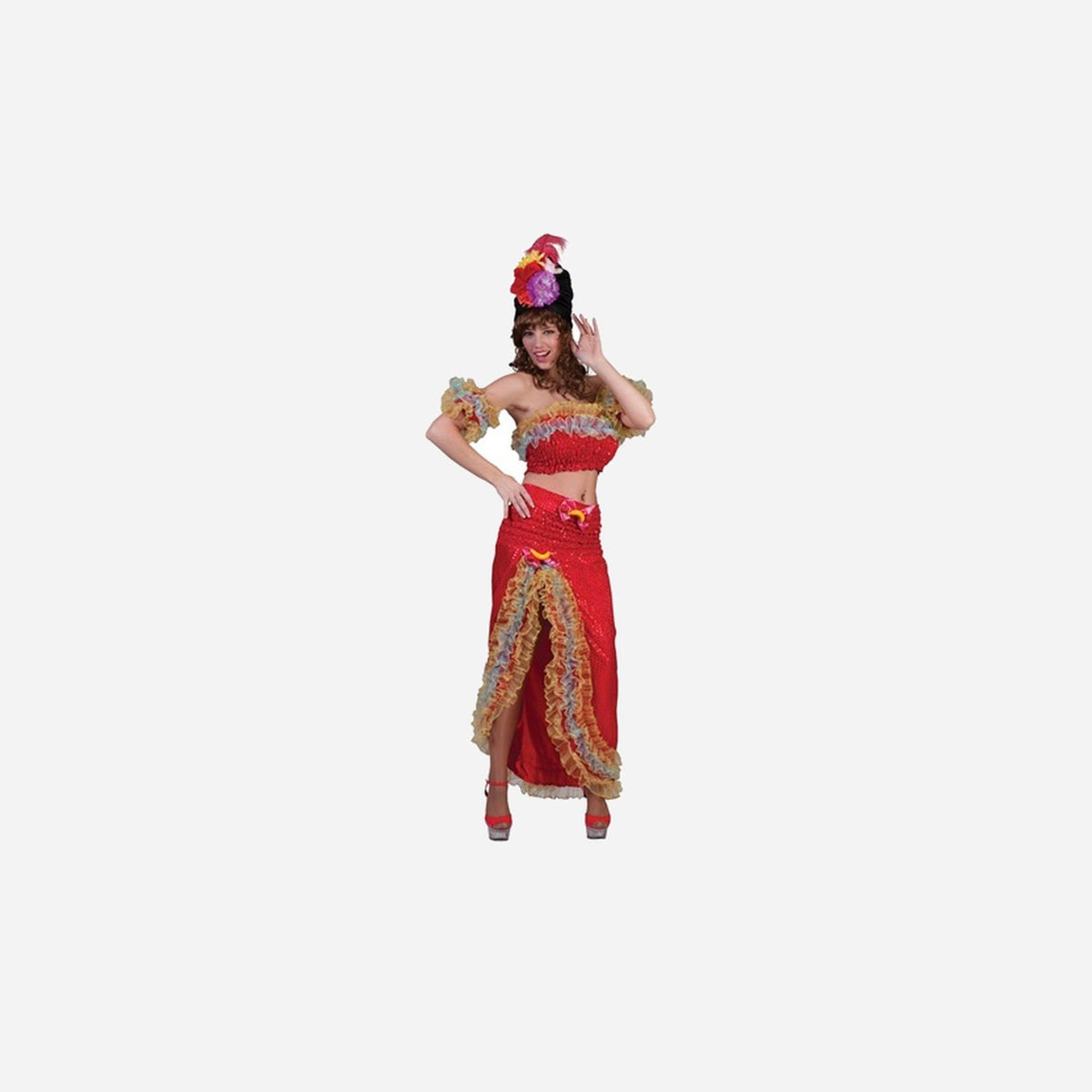 Déguisement carnaval femme brésilienne 5 pièces