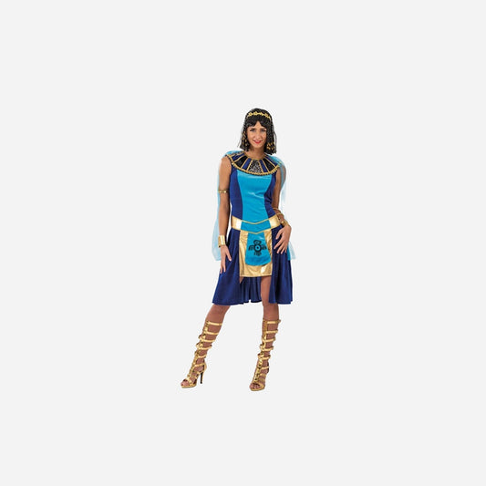 Déguisement reine Maya bleu 3 pièces femme