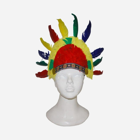 Coiffe d'indien couleurs petite
