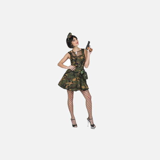 Robe camouflage army femme