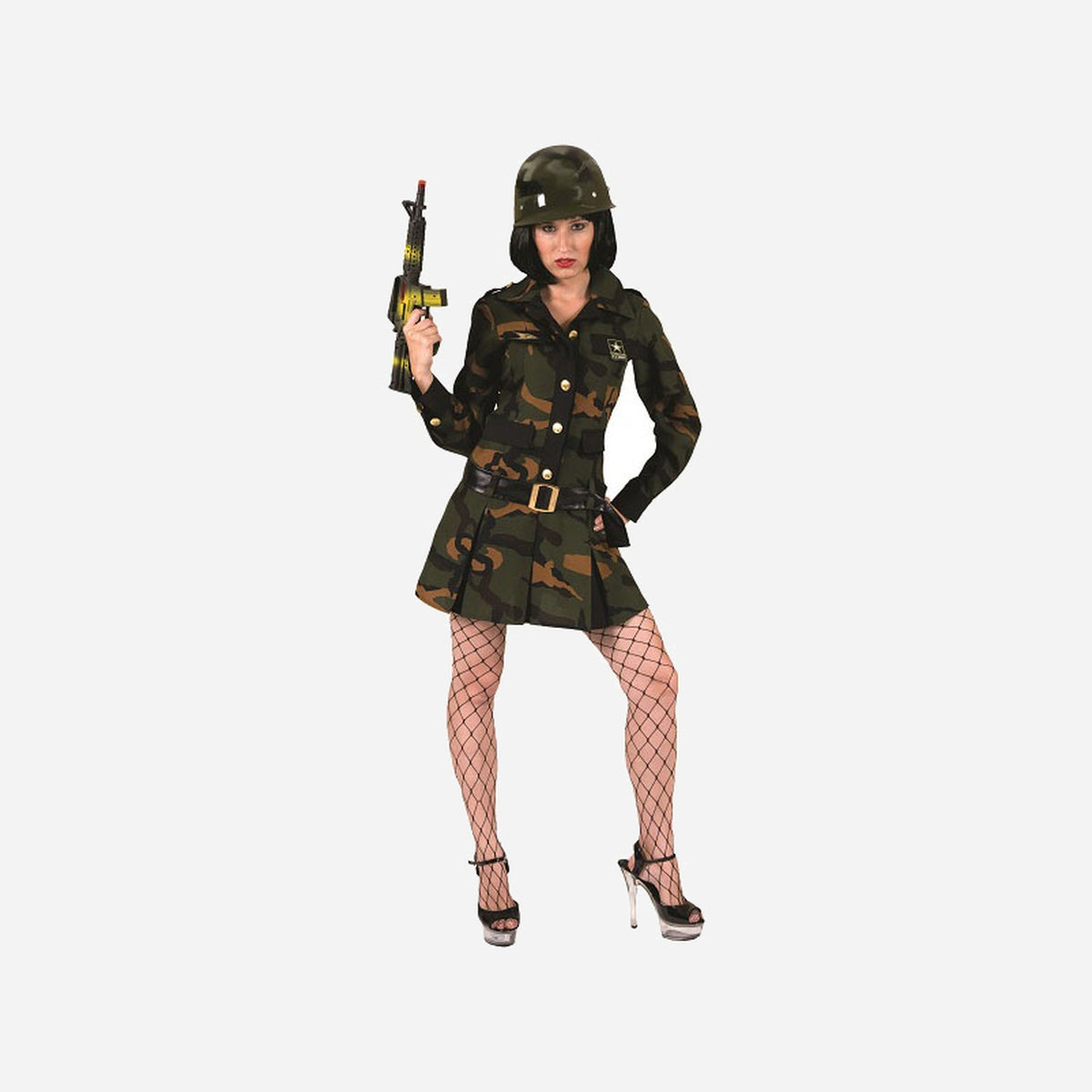Déguisement treillis militaire femme Taille XL