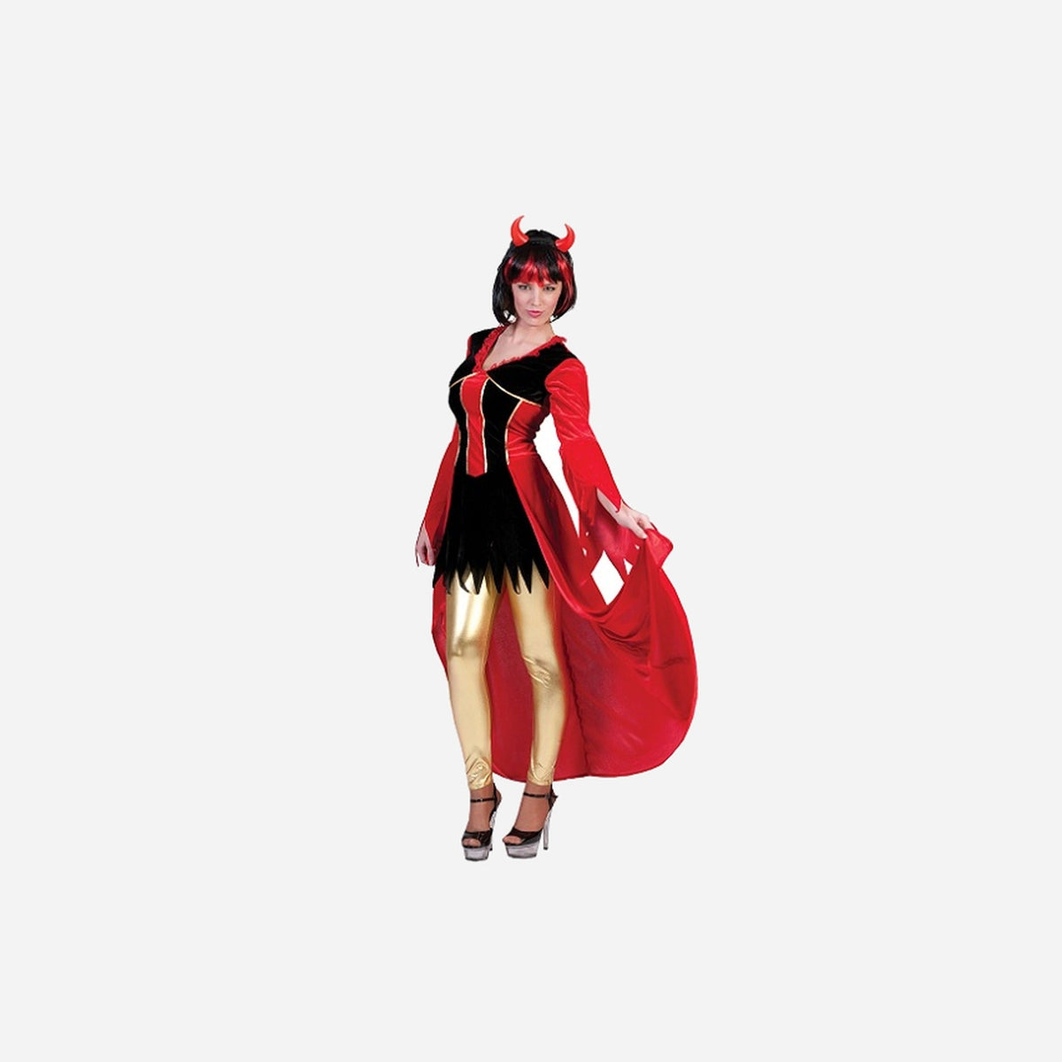 Robe de diablesse EVA adulte
