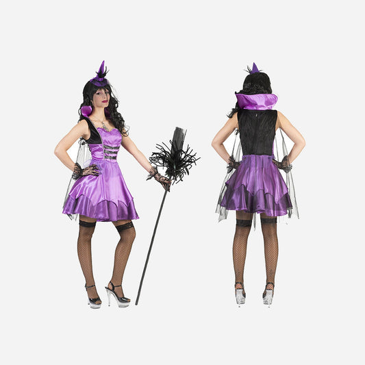 Déguisement de sorcière vampire rose