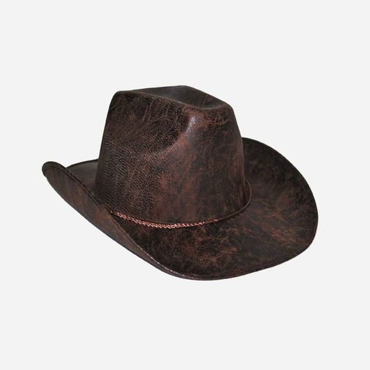 Chapeau cowboy imitation cuir Indiana