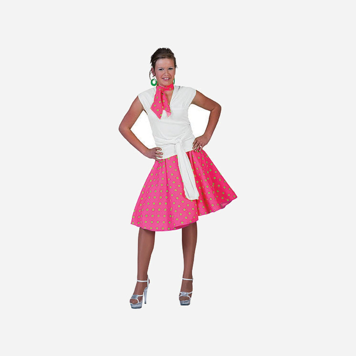 Jupe et foulard et pois adulte
